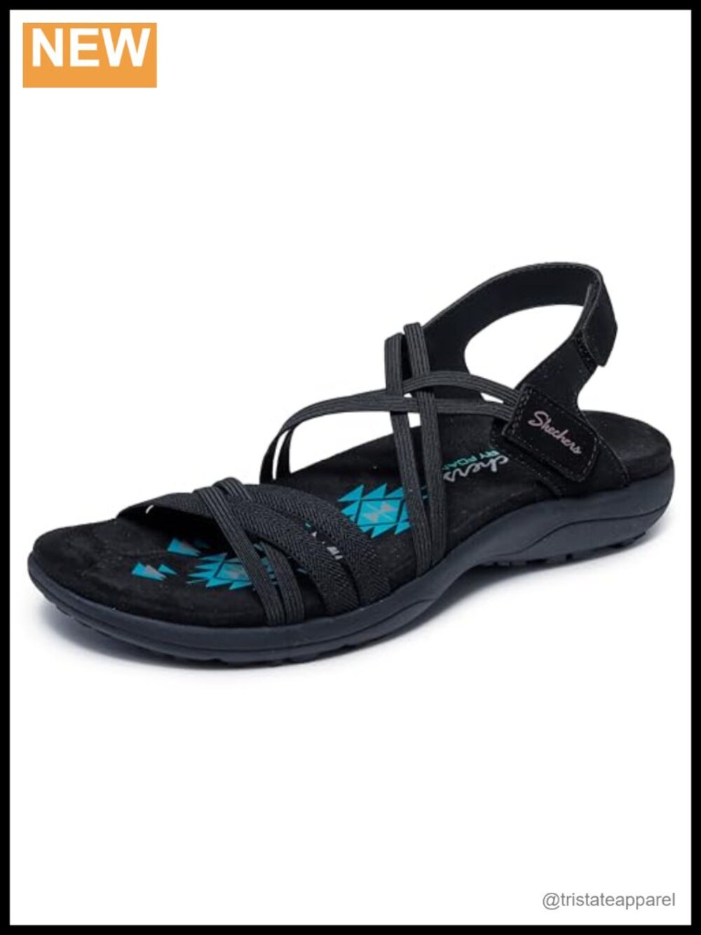 Skechers Reggae Slim Vegan Memory Foam Slip On Sandals
